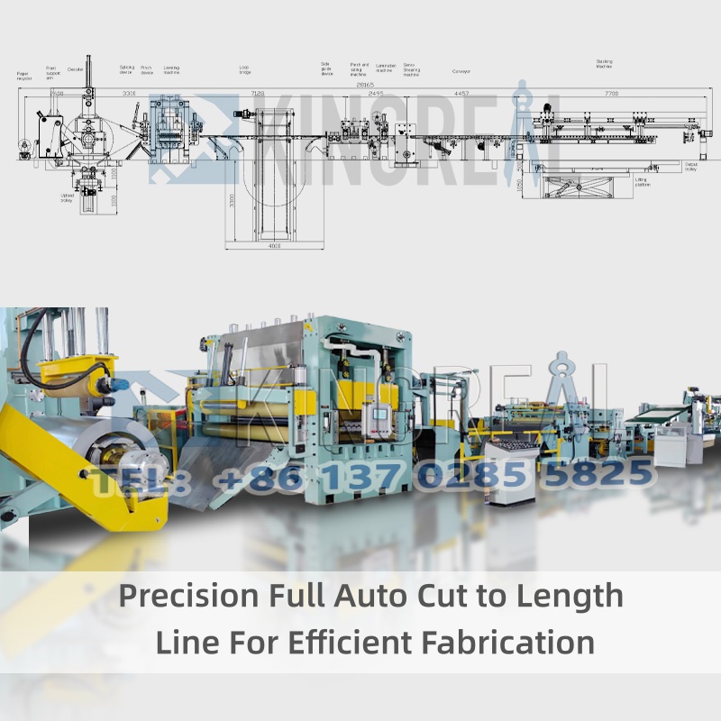 Taglio automatico completo di precisione secondo la linea di lunghezza per una fabbricazione efficiente