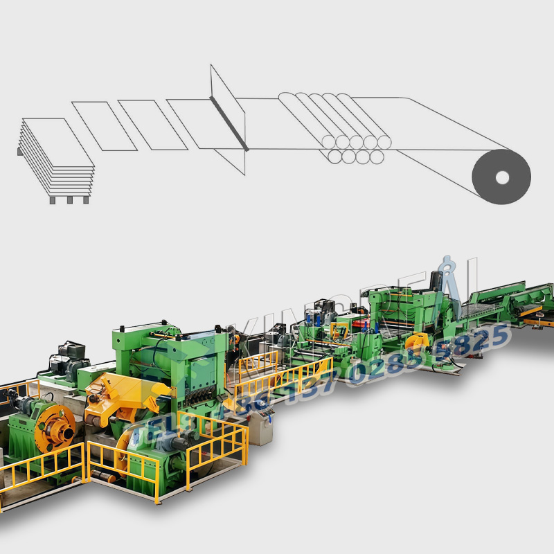 Macchina per taglio a misura di calibro pesante