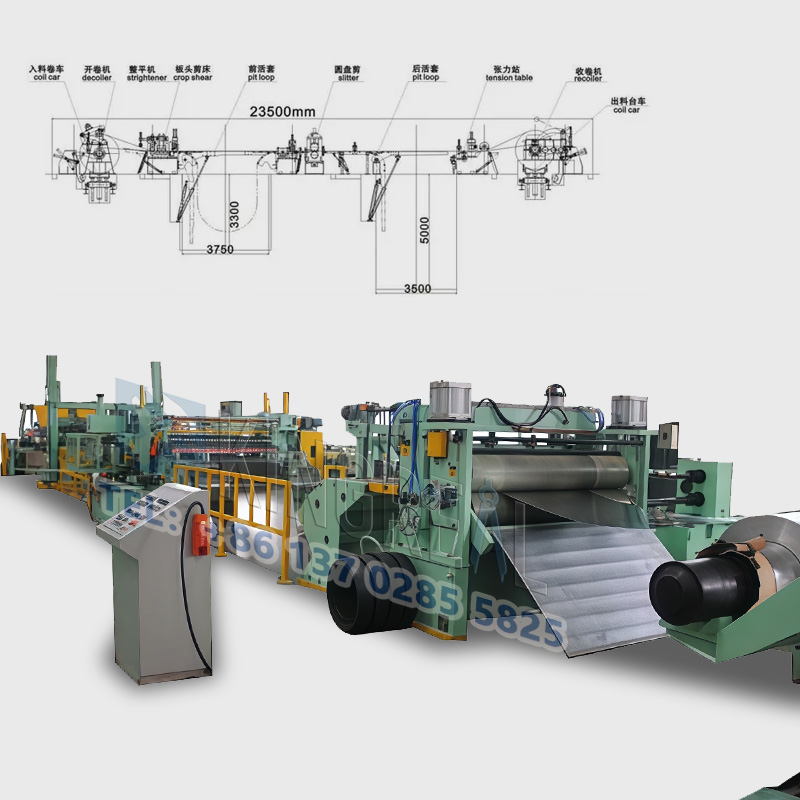 Macchina da taglio per bobine in acciaio ad alta velocità