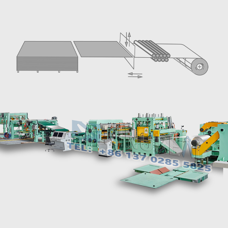 Macchina per il taglio del metallo a misura