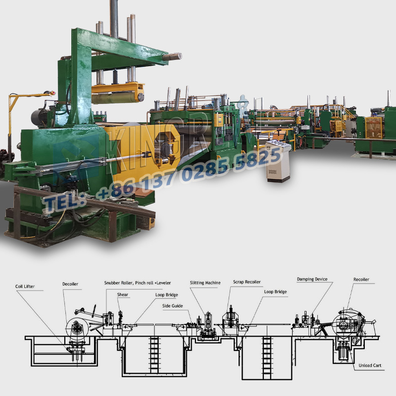 Macchina da taglio per bobine in acciaio inossidabile