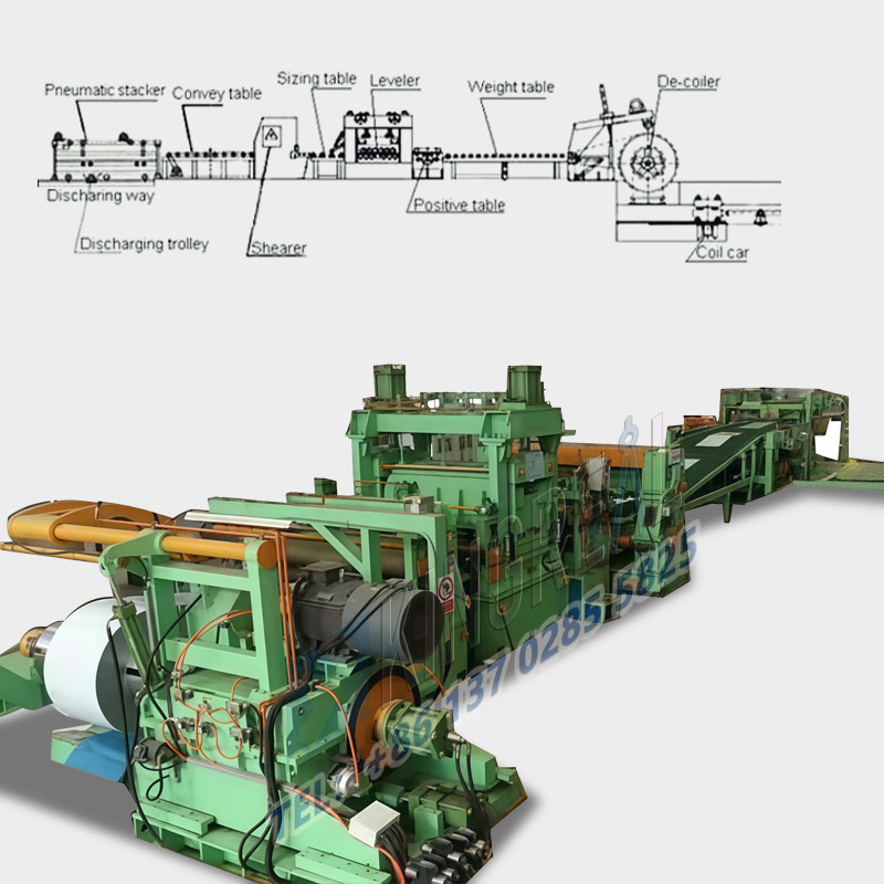 Macchina per il taglio a misura dell'acciaio